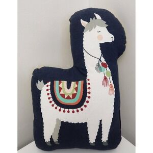 Llama Pillow Primitives by Kathy 100% Cotton Decorative Accent Nursery Kids Room